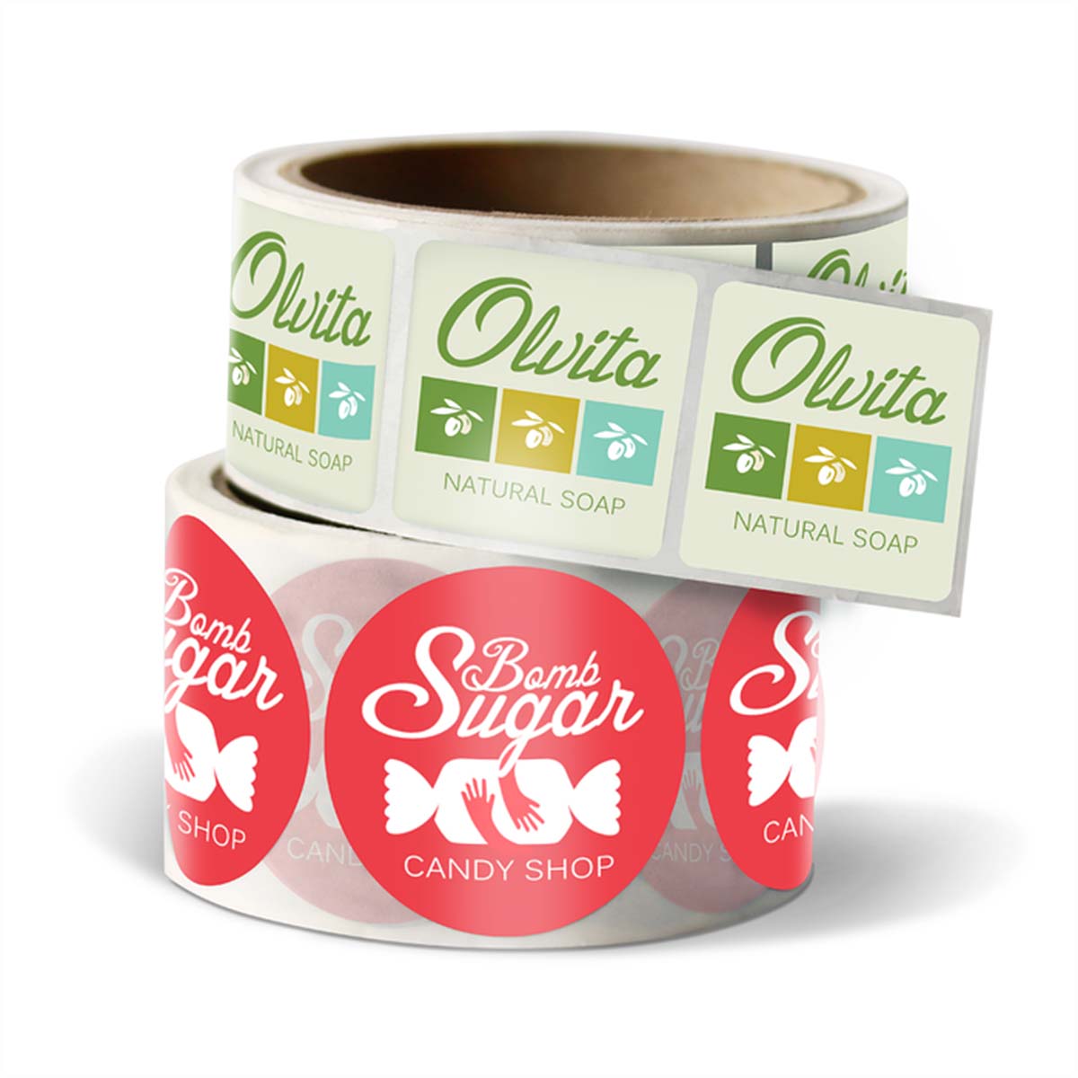 Custom Roll Labels Stickers view 4