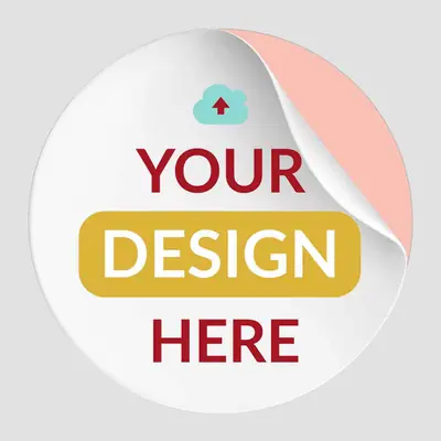 Custom Round Stickers Labels view 1