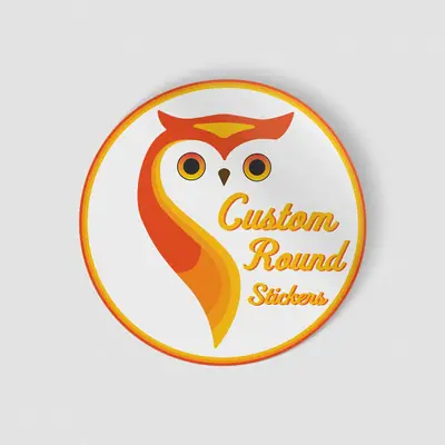 Custom Round Stickers Labels view 3