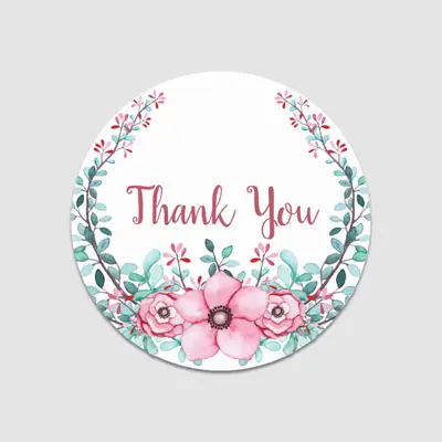 Custom Thank You Stickers - ZEE Custom Boxes AU