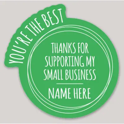 Custom Thank You Stickers view 3