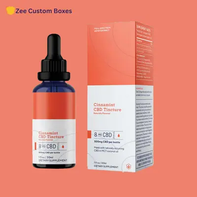 Custom Tincture Boxes Packaging view 3