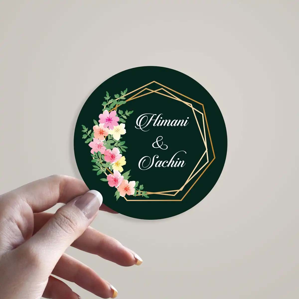 Custom Wedding Stickers Labels view 2