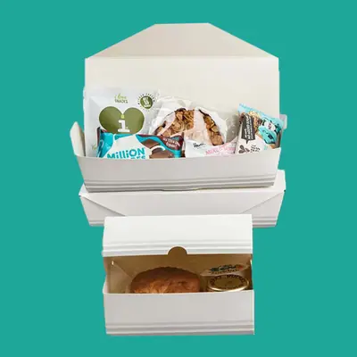 Custom White Food Packaging view 2