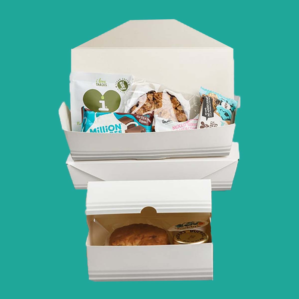 Custom White Food Packaging view 2
