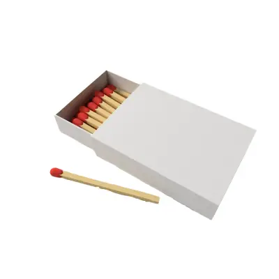 Custom White Match Boxes view 4