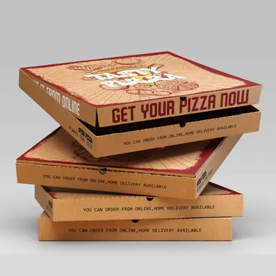 Empty Pizza Boxes view 3