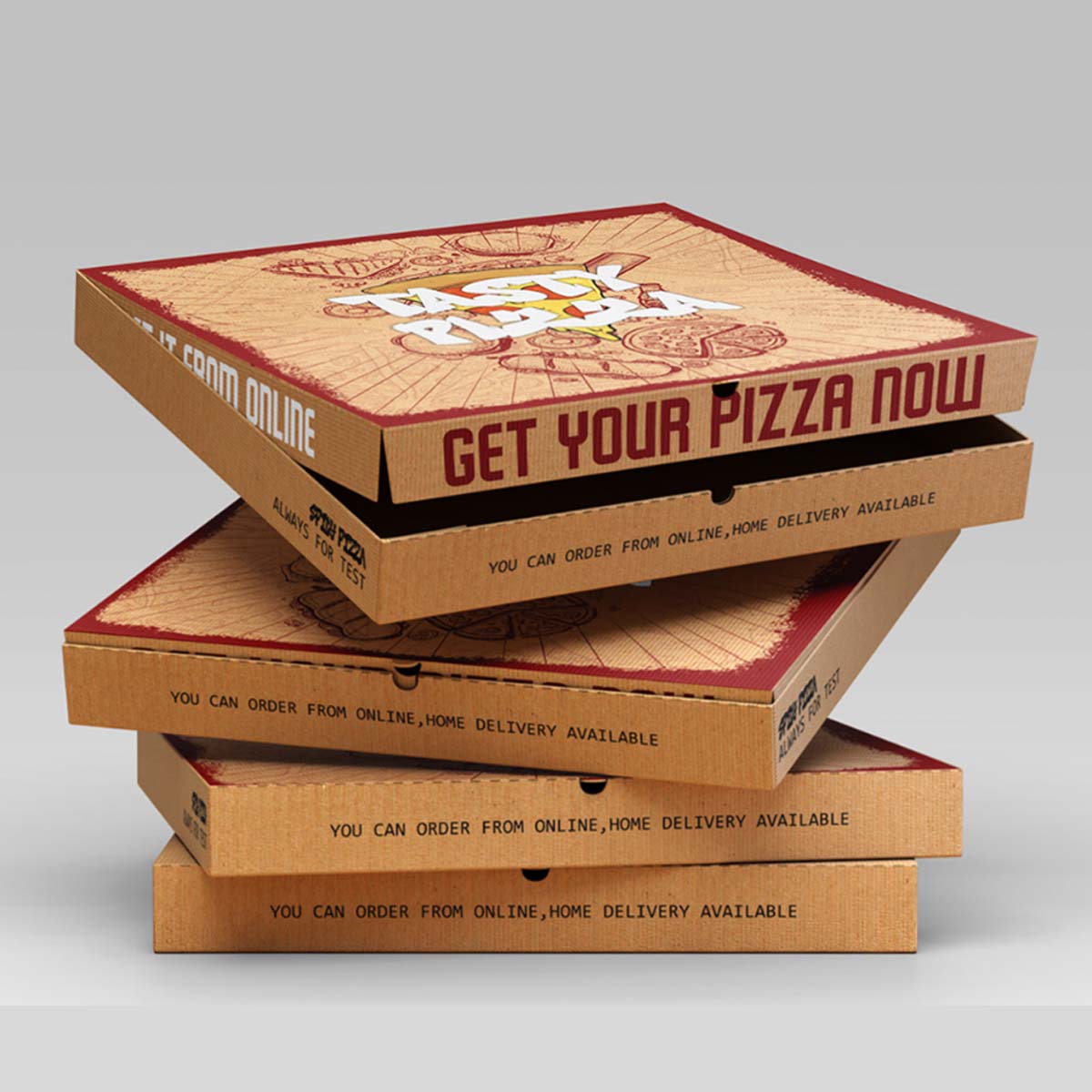 Empty Pizza Boxes view 3