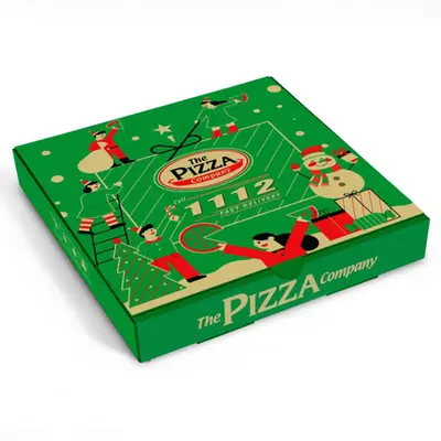 Green Pizza Boxes view 2