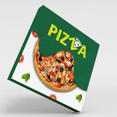 Green Pizza Boxes view 3