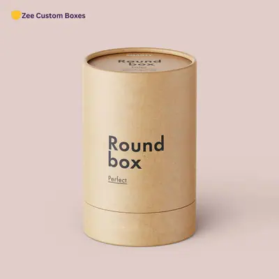 Kraft Round Boxes view 4