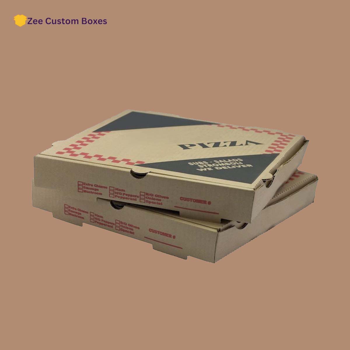 Order Custom Cardboard Pizza Boxes In AU view 4