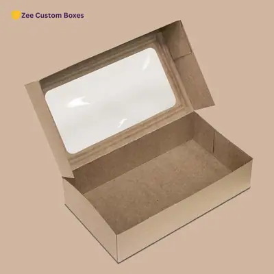 Order Wholesale Kraft Box With Window - ZEE Custom Boxes AU