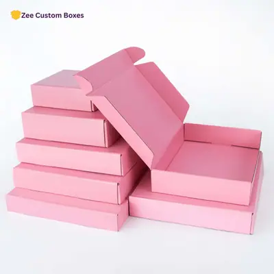 Pink Cardboard Boxes - ZEE Custom Boxes AU