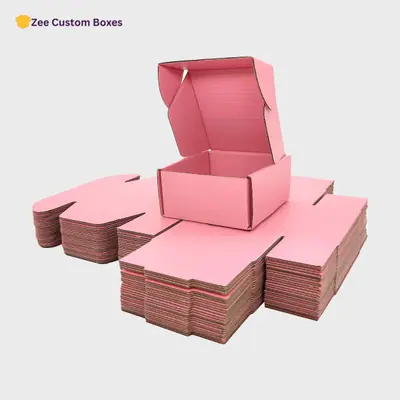 Pink Corrugated Boxes view 3