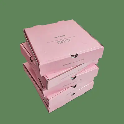 Pink Pizza Boxes view 3