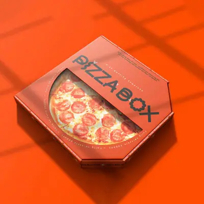 Pizza Boxes With Window view 2