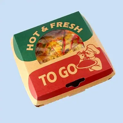 Pizza Boxes With Window view 3