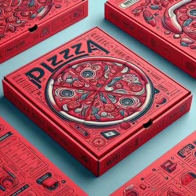 Red Pizza Boxes - ZEE Custom Boxes AU
