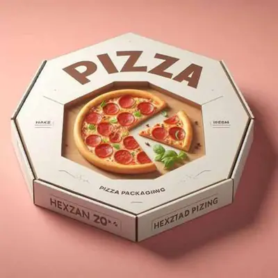 Red Pizza Boxes view 3