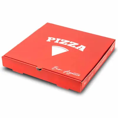 Red Pizza Boxes view 4