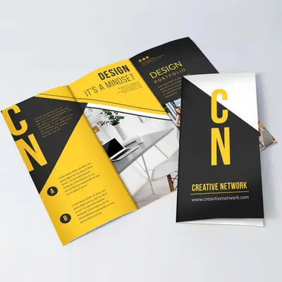 Tri Fold Presentation Folders view 2