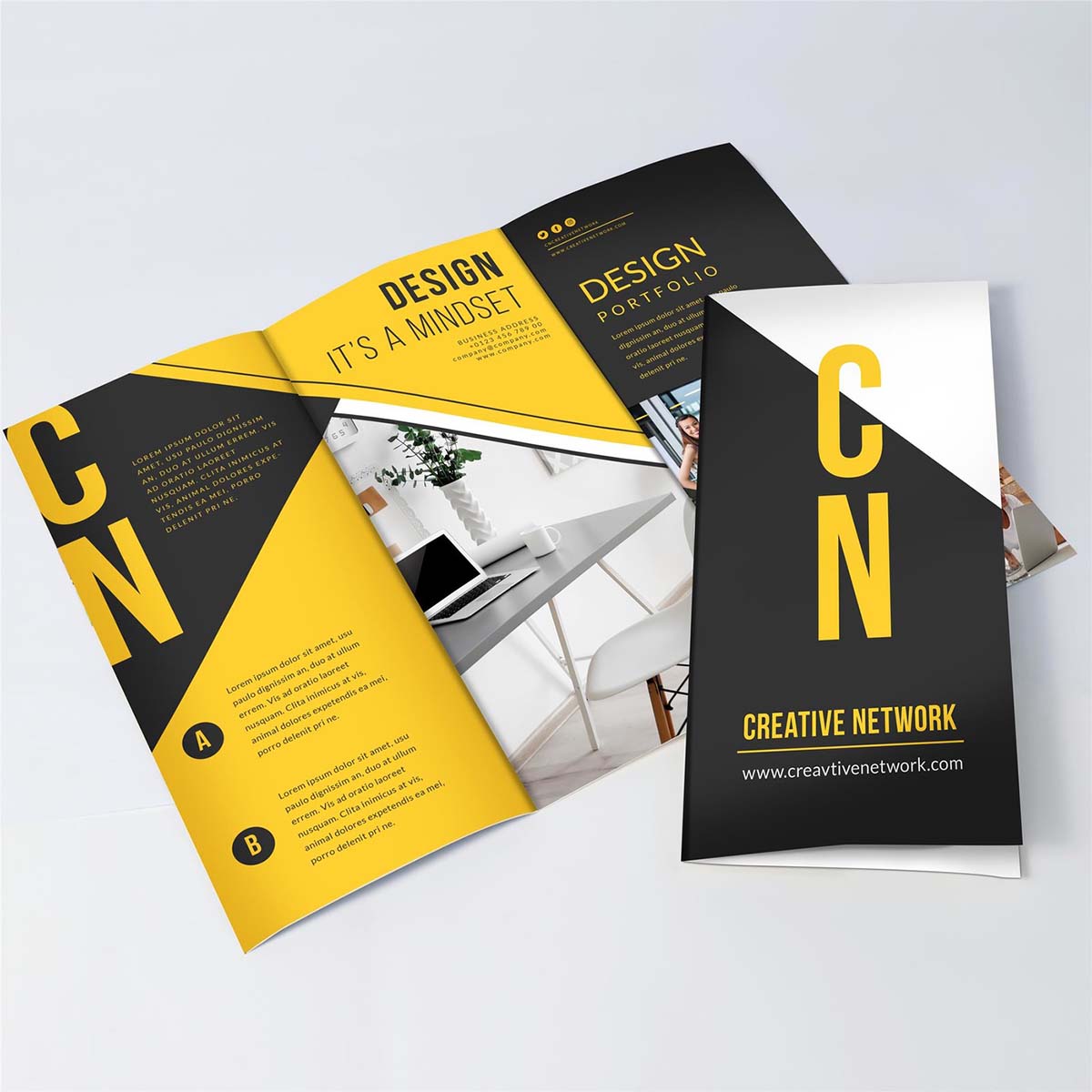 Tri Fold Presentation Folders view 2