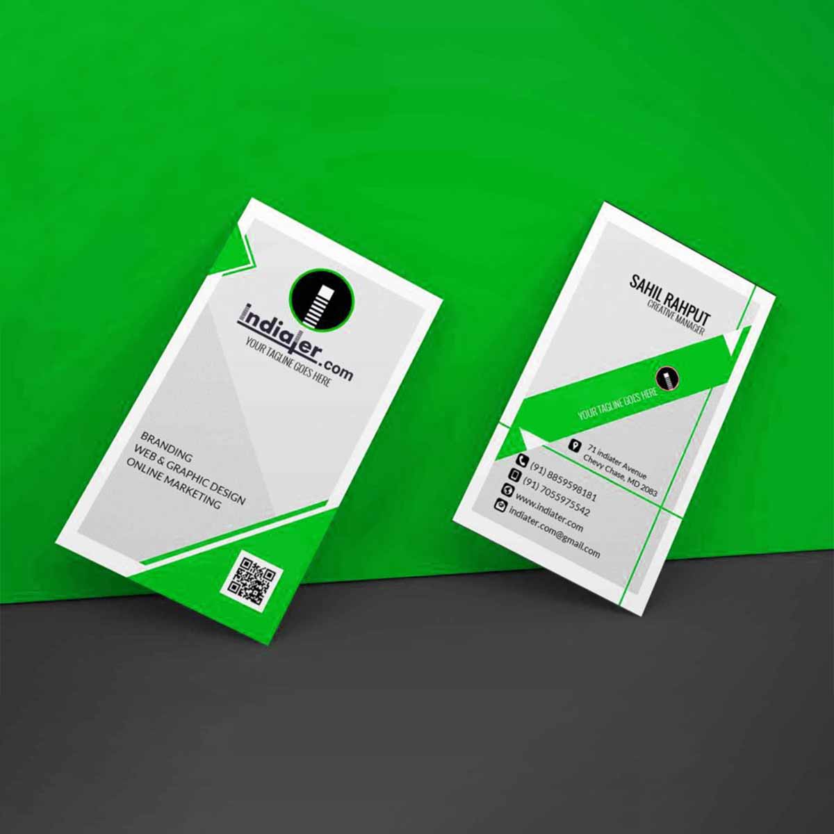 Vertical Business Cards view 5