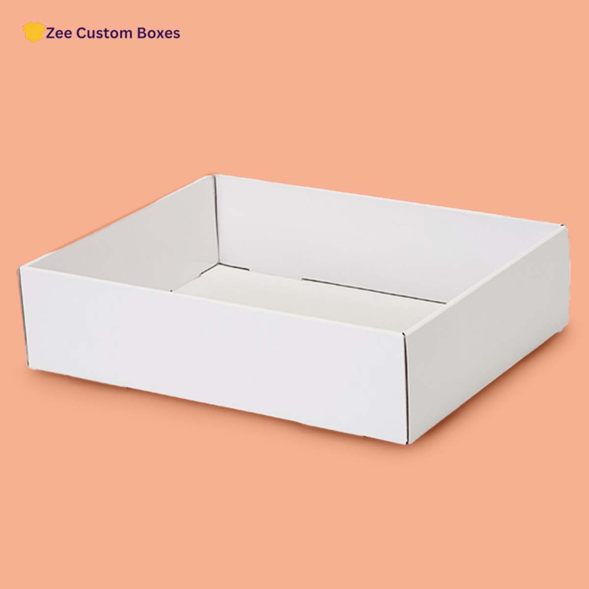 White Cardboard Trays - ZEE Custom Boxes AU