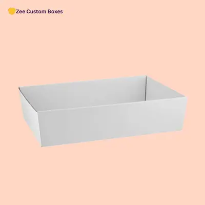 White Cardboard Trays view 2