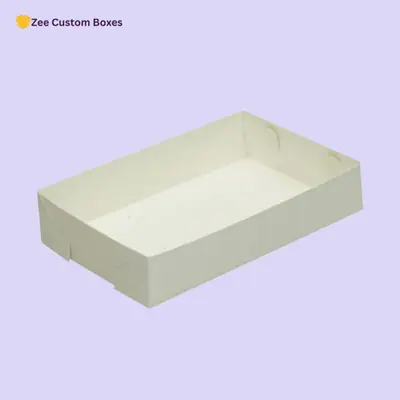 White Cardboard Trays view 3