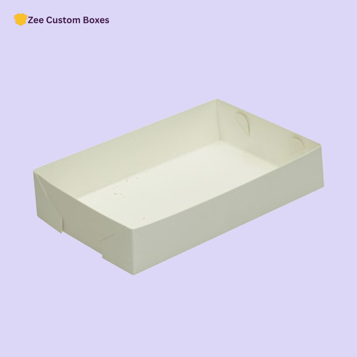 White Cardboard Trays view 3