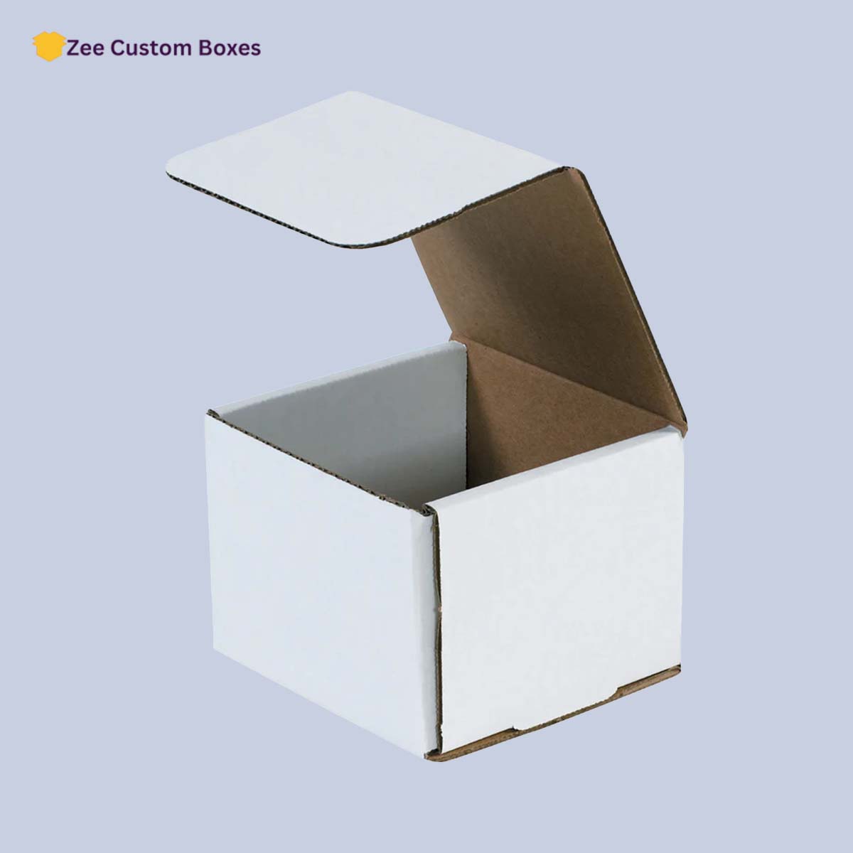 White Corrugated Boxes view 3