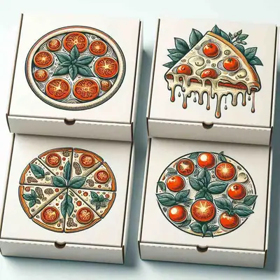 White Pizza Boxes - ZEE Custom Boxes AU