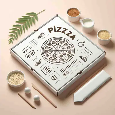 White Pizza Boxes view 3