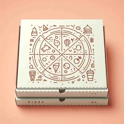 White Pizza Boxes view 4