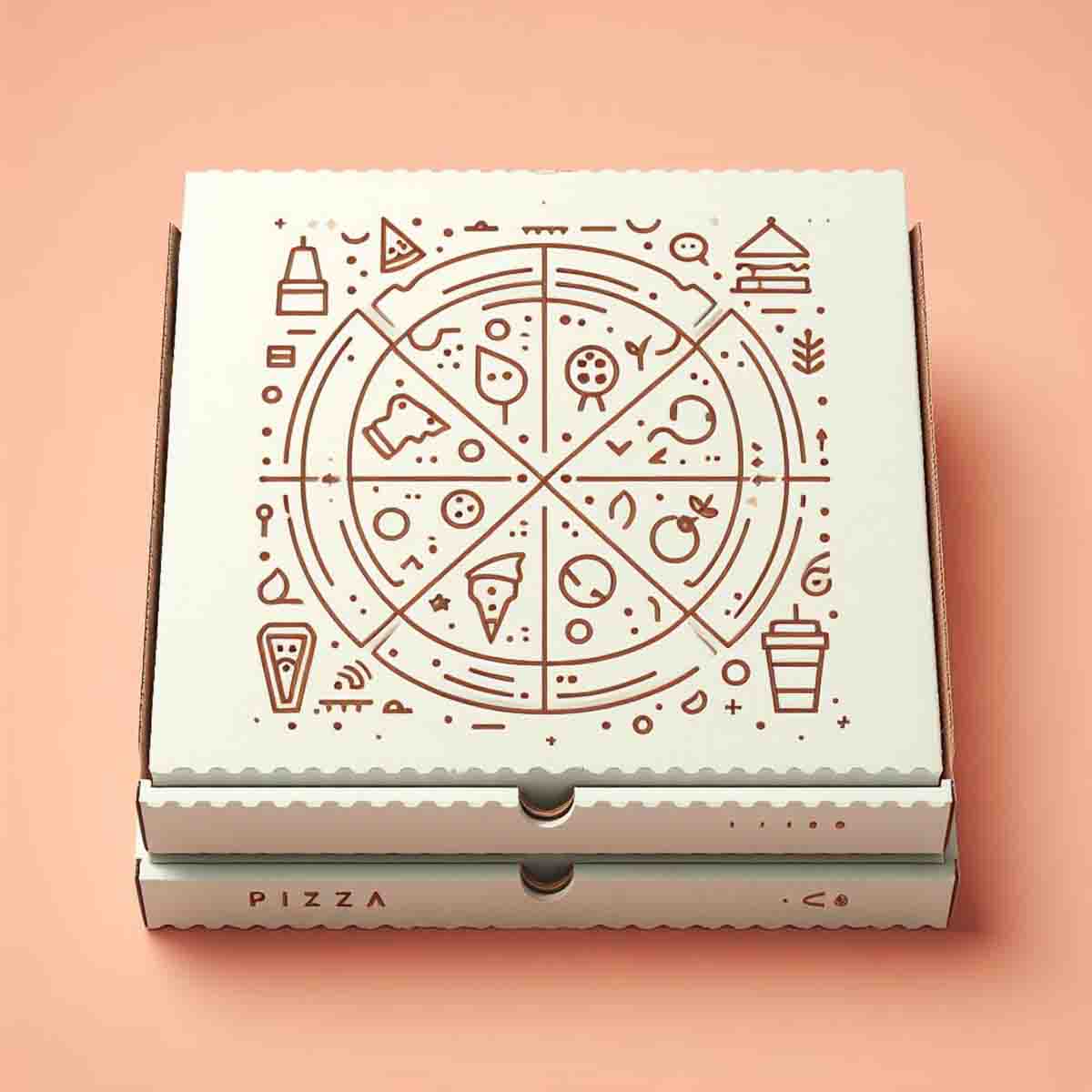 White Pizza Boxes view 4