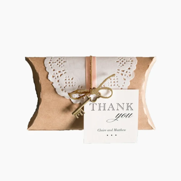 Custom Printed Kraft Pillow Boxes