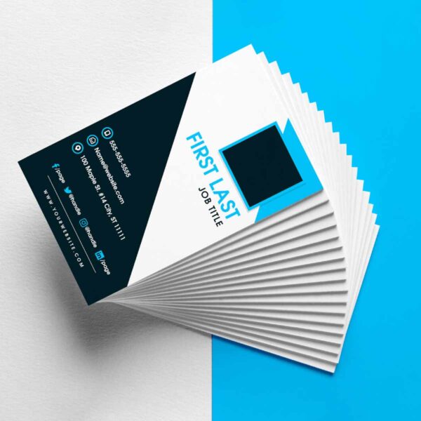custom vertical business card design