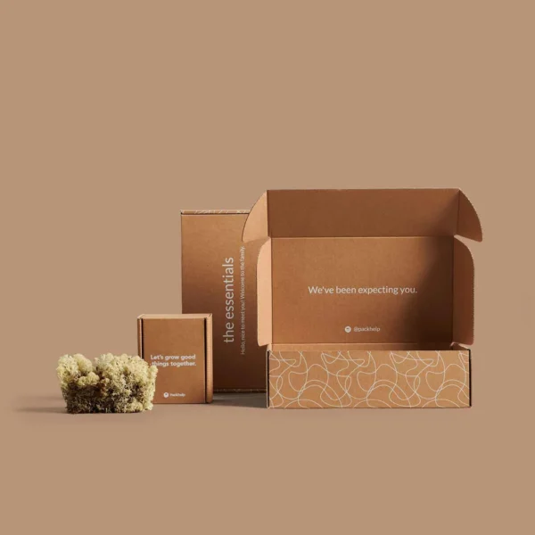 small brown gift boxes packaging