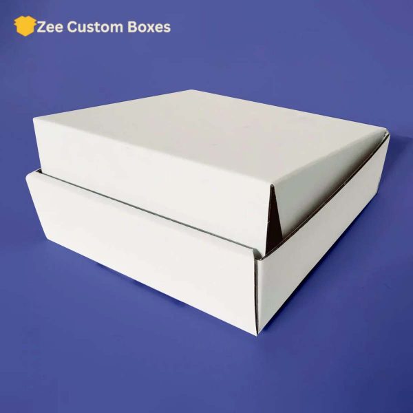 large white cardboard boxes