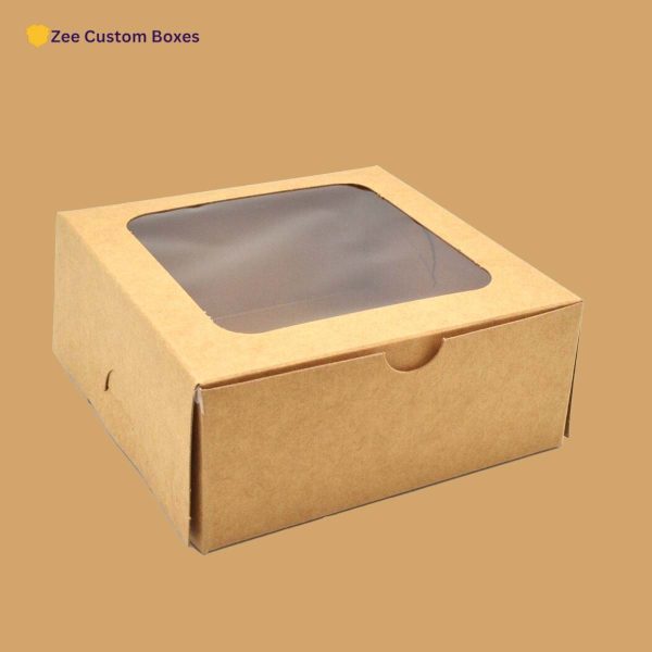 custom kraft box with window
