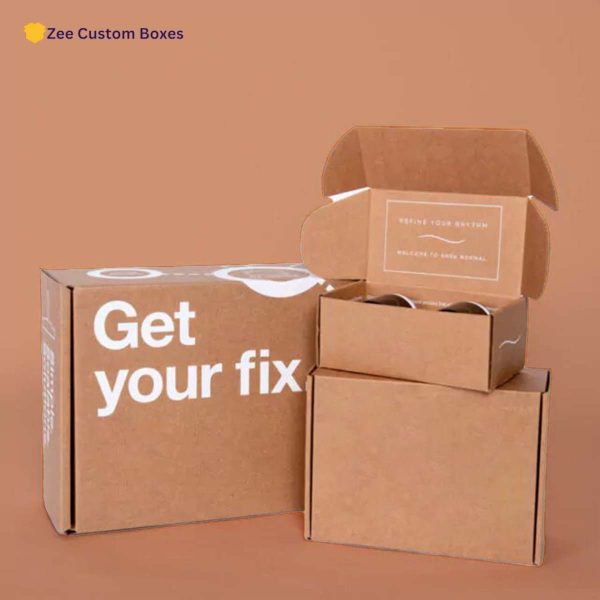 custom printed kraft corrugated boxes