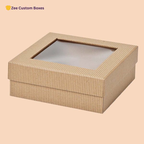 kraft boxes with window