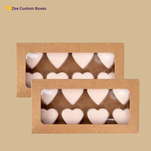 Printed kraft candy boxes