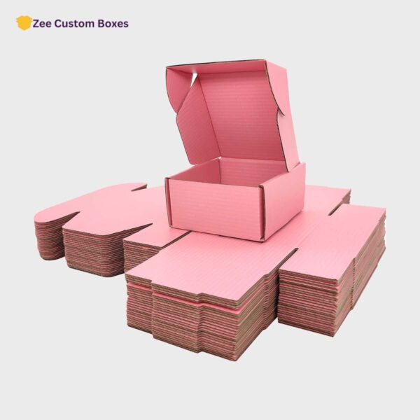 pink corrugated boxes
