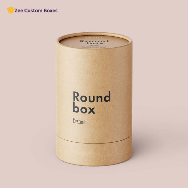 printed kraft round boxes