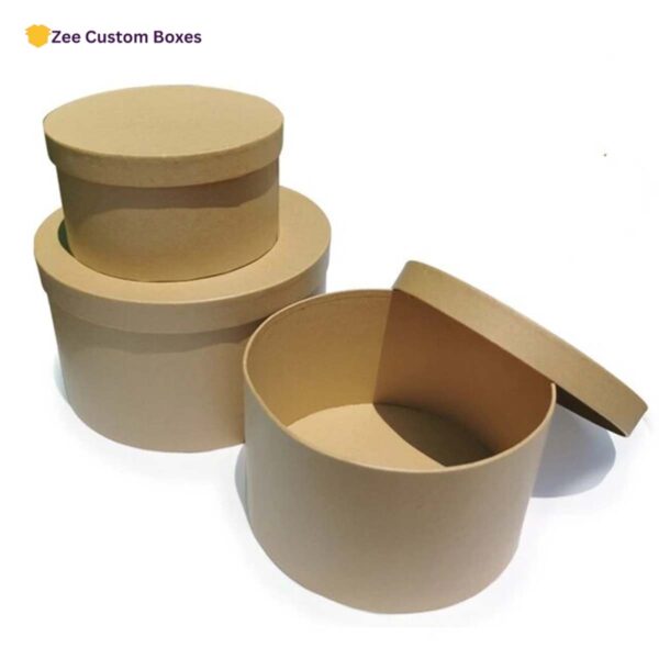 round cardboard boxes with lids