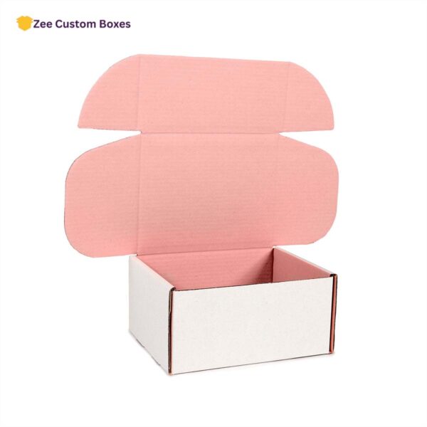 small pink cardboard boxes