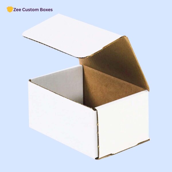 white corrugated packaging boxes